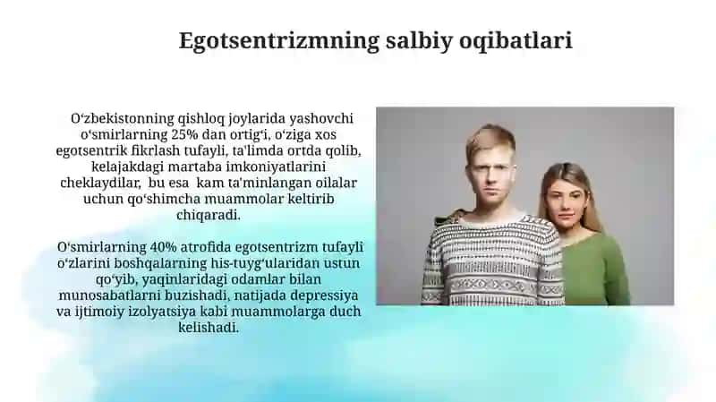 Oʻsmirlik egosentrizimi 4