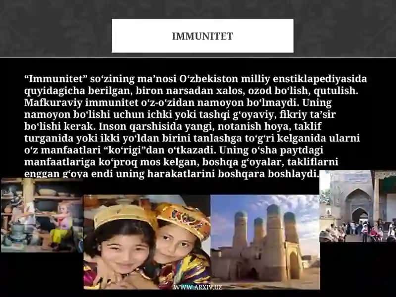 Mafkuraviy immunitet, uning mohiyati va muammolari 4