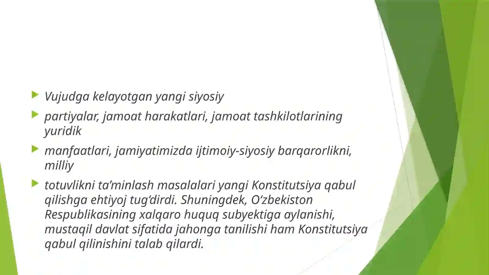 O‘zbekiston Respublikasining Konstitutsiyasi 4