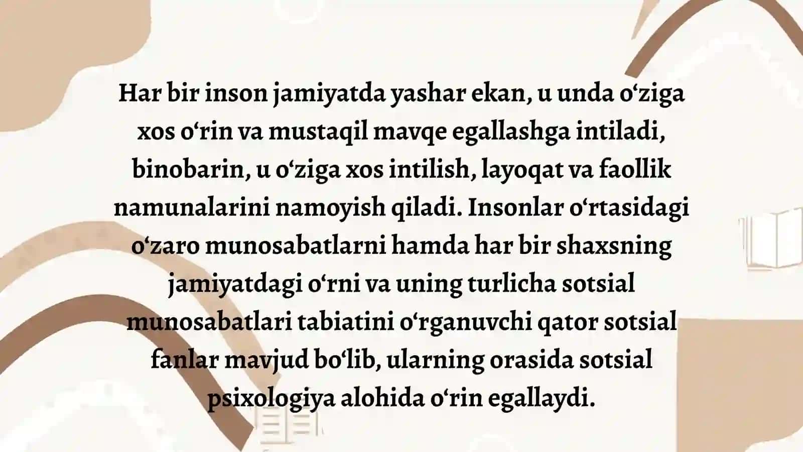 SOTSIAL PSIXOLOGIYANING HOZIRGI DAVRDAGI MAVQEI 4