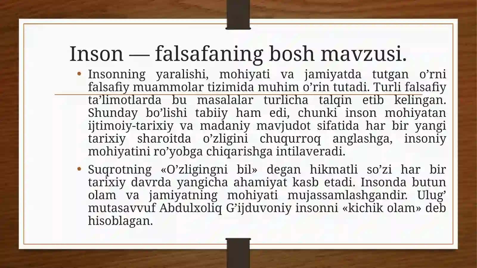 FALSAFIY ANTROPOLOGIYA.MADANIYAT VA SIVILIZATSIYA 4