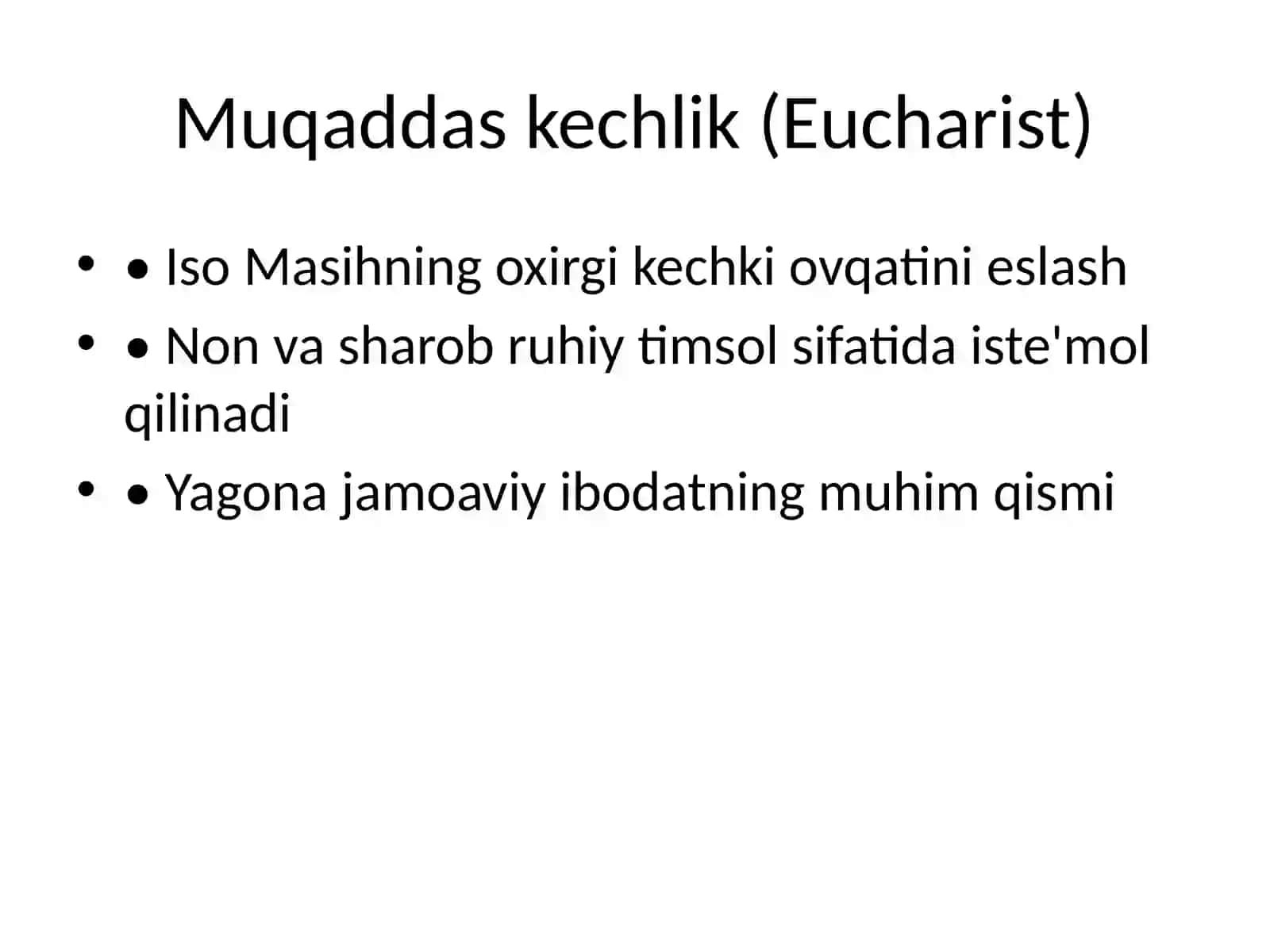Xristianlik marosimlari 4