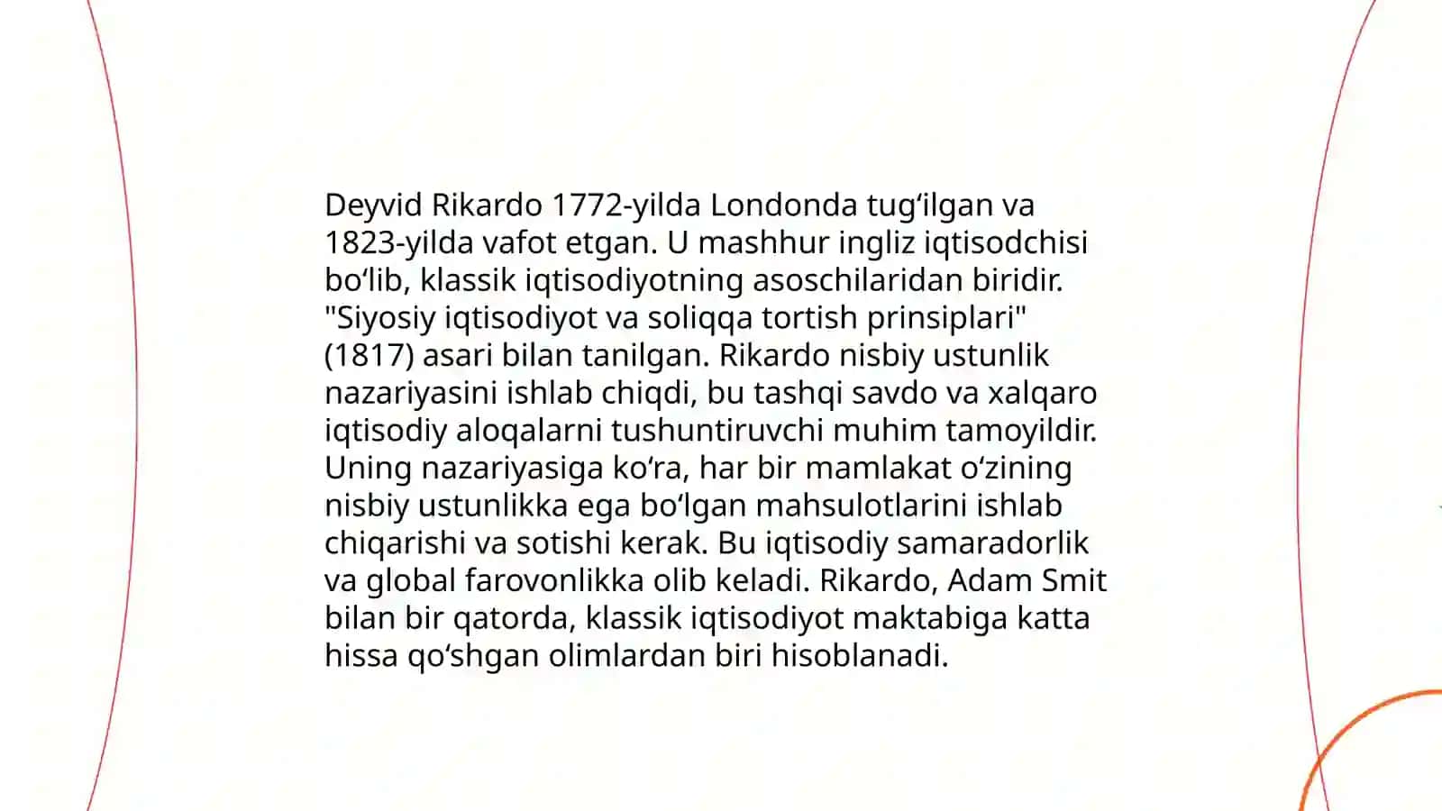 Klassik iqtisodiyot maktabining asoschilari 4