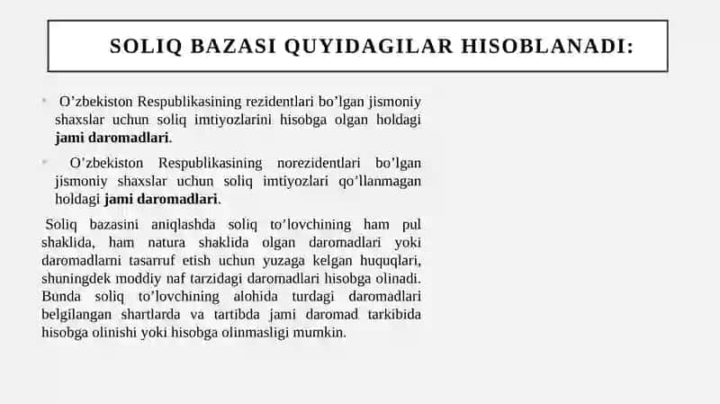 Jismoniy shaxslardan olinadigan daromad solig‘i 4