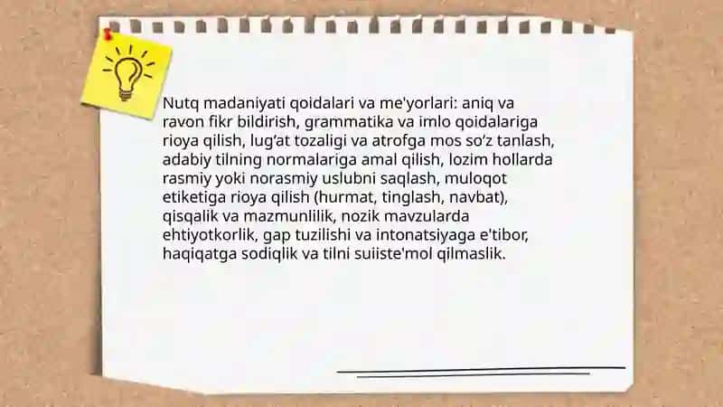 Nutq madaniyati va tilning tasviriy vositalari 4