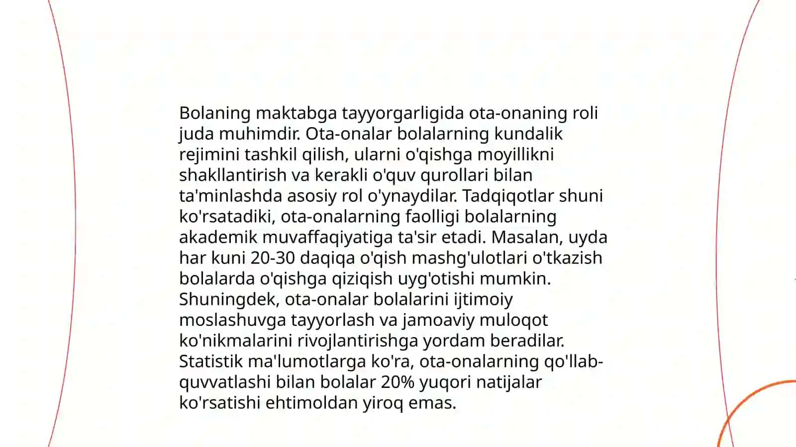 Maktabgacha yoshdagi bolani maktab taʼlimiga sifatli tayyorlashda oila va maktabgacha taʼlim tashkiloti hamkorligi 4