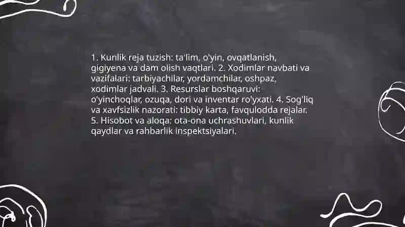 Mudira maktabgacha talim tashkiloti rahbari 4