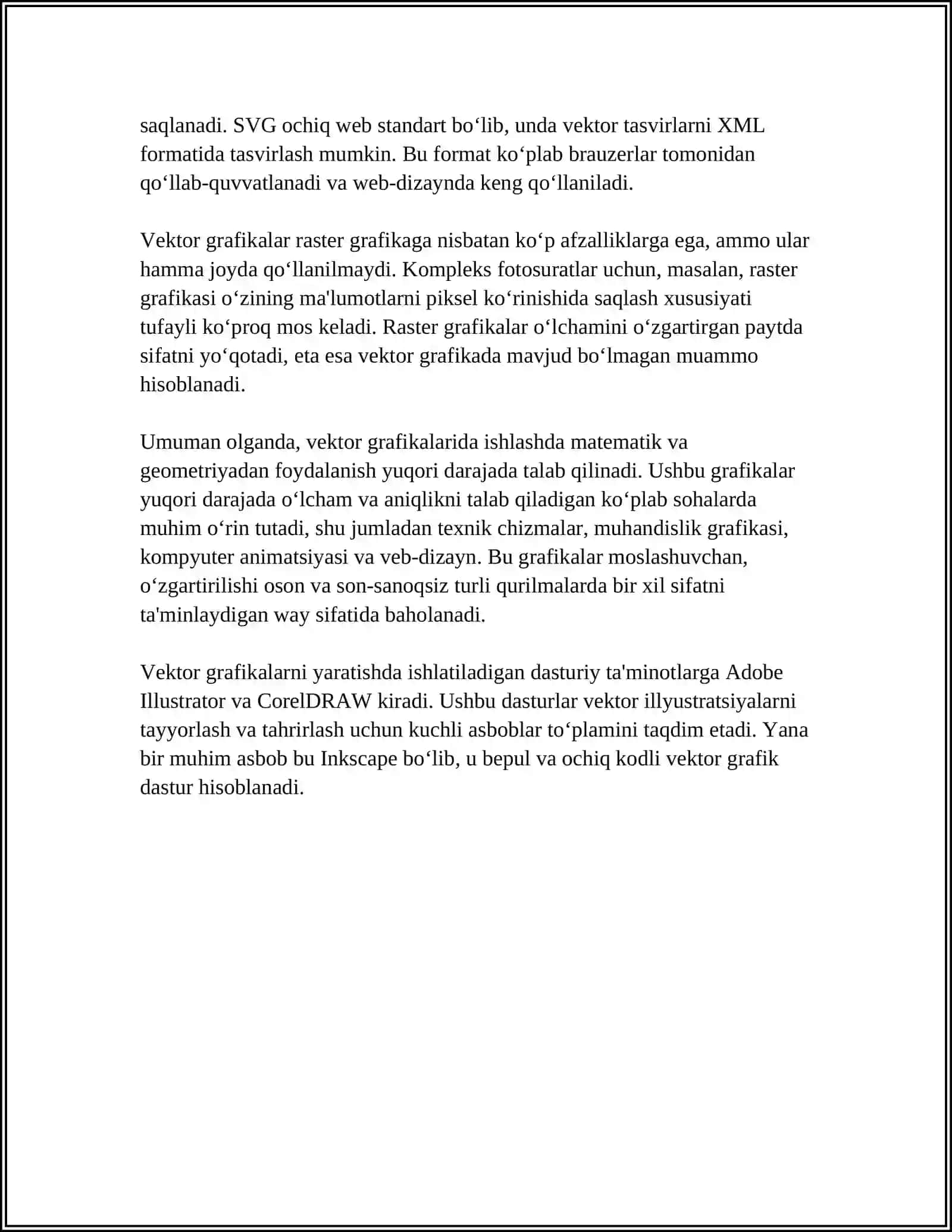 VEKTOR FUNKSIYALARINING KOMPYUTER GRAFIKASIDAGI TATBIQLARI 4