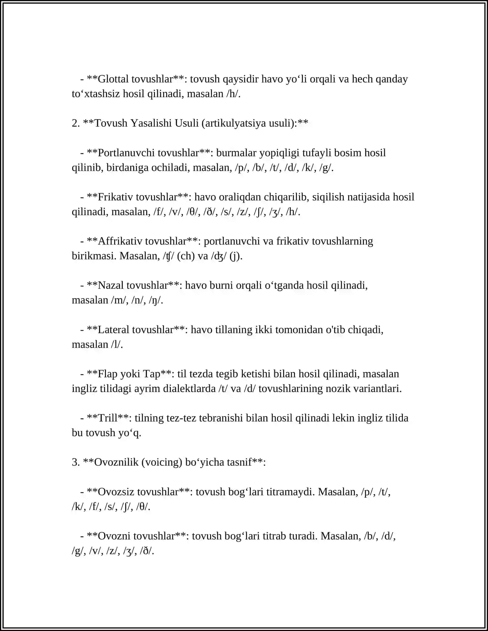 THE CLASSIFICATION OF ENGLISH CONSONANT PHONEMES 4