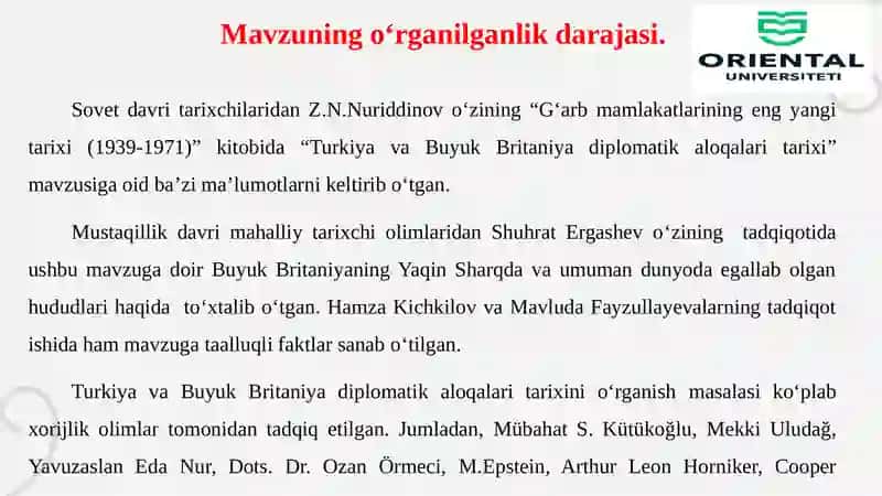 TURKIYA VA BUYUK BRITANIYA MUNOSABATLARI SHAKLLANISHINING TARIXIY 4