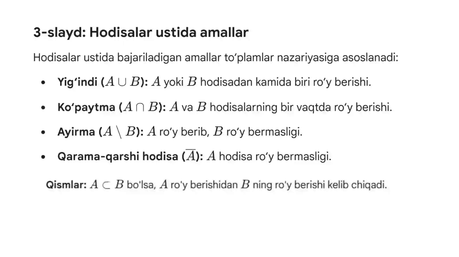 Ehtimollik nazariyasi 4