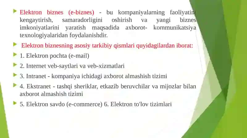 ELEKTRON SAVDO (INTERNET SAVDO) NING RIVOJLANISH XUSUSIYATLARI 4