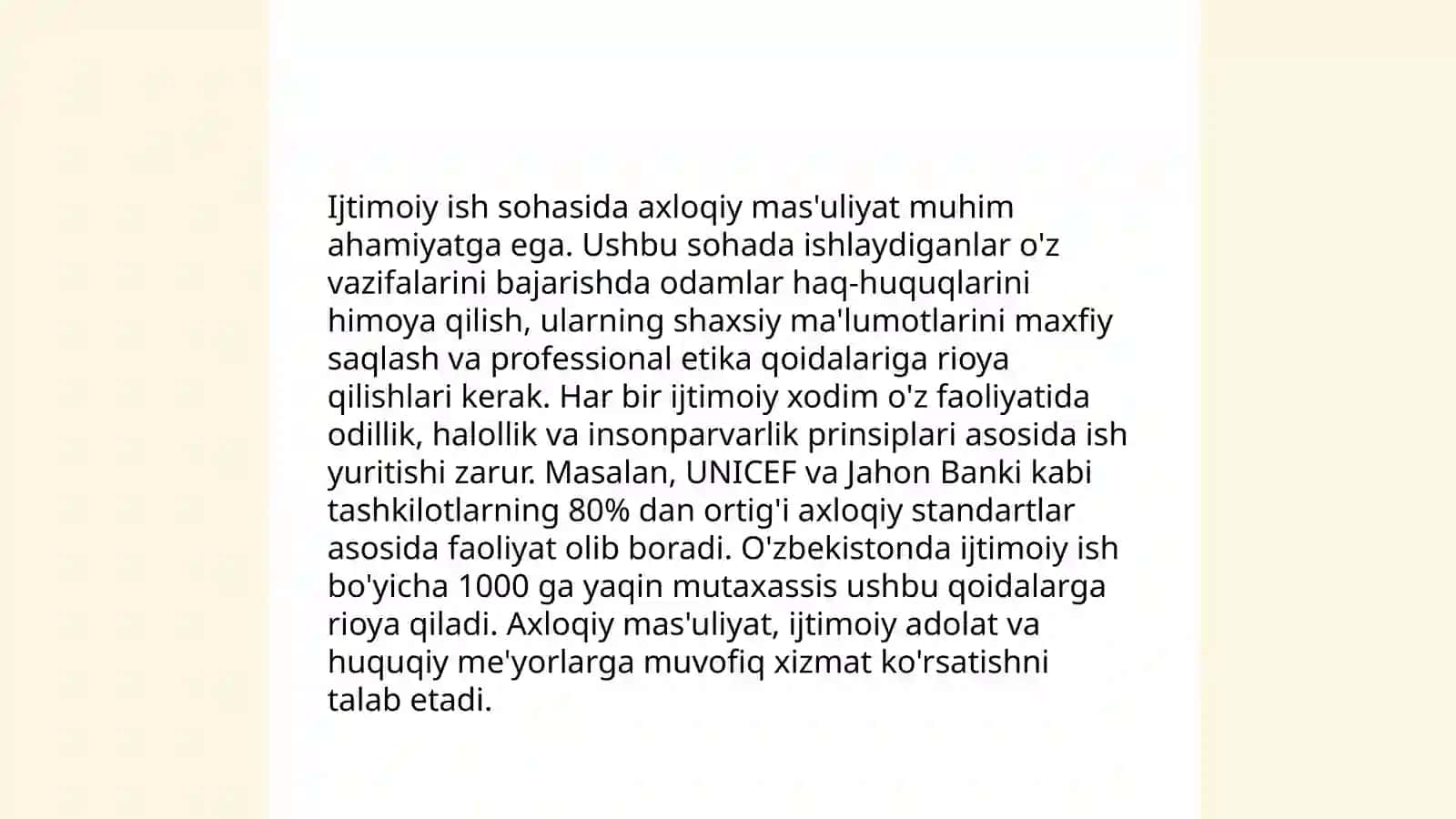 Axloqiy qadriyatlar ijtimoiy ish etikasi amaliyot asosi sifatida 4