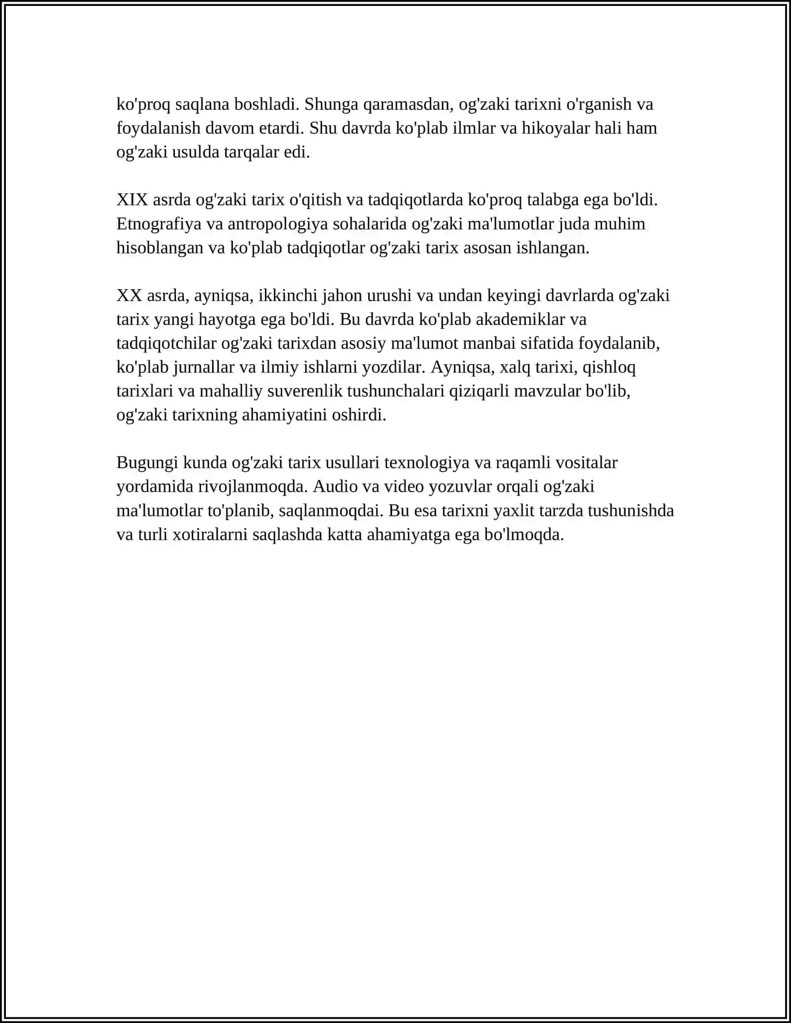 OG’ZAKI TARIX USULLARI 4