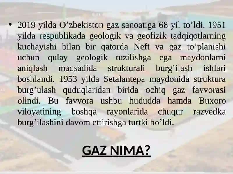 O'zbekistondaneftvagazniqayta ishlashsanoati 4