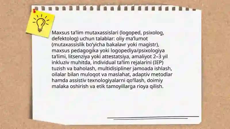 Pedagogik taʼlim va inklyuzivlik: kadrlar tayyorlash dasturlari 4