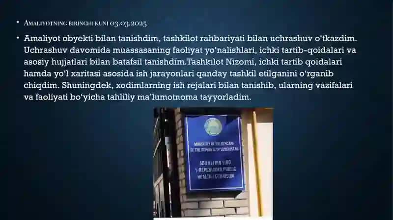 PEDAGOGIKA VA PSIXOLOGIYA YO`NALISHI PP22-S-29 (C)guruxtalabasiQambarovaNodiraningmalakaviy amaliyotHISOBOTI 4