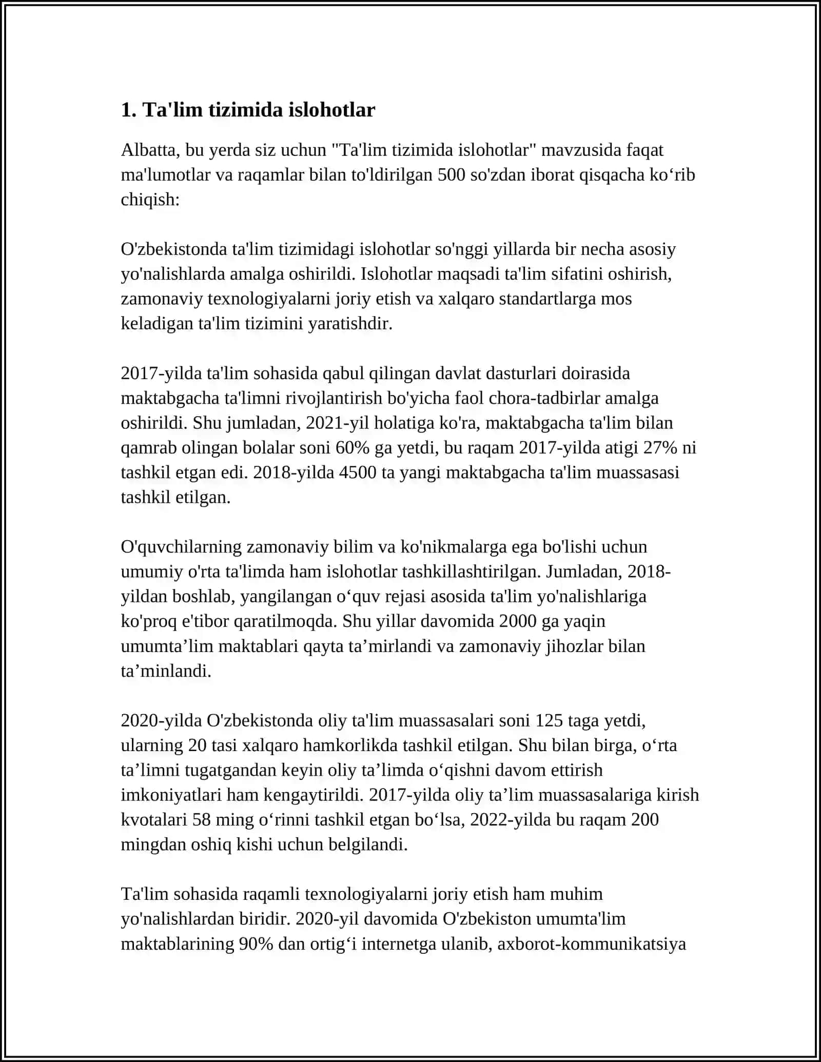 Ta'lim tizimida islohotlar 4