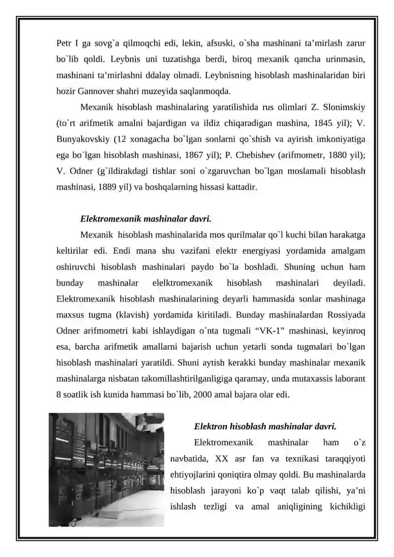 Zamonaviy kompyuterlar tarixi 4