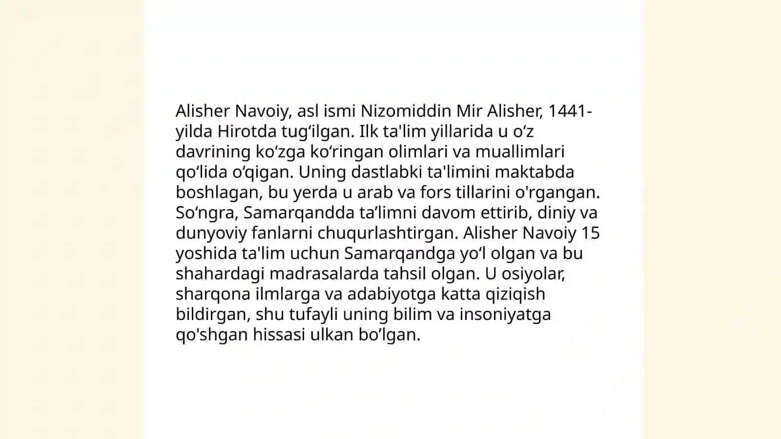 Alisher Navoiy hayoti va ijodi 4
