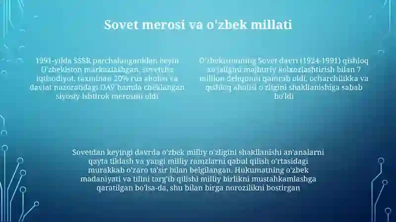 Mustaqillikka erishish arafasida oʻzbekistondagi ijtimoiy -siyosiy jarayonlar 4