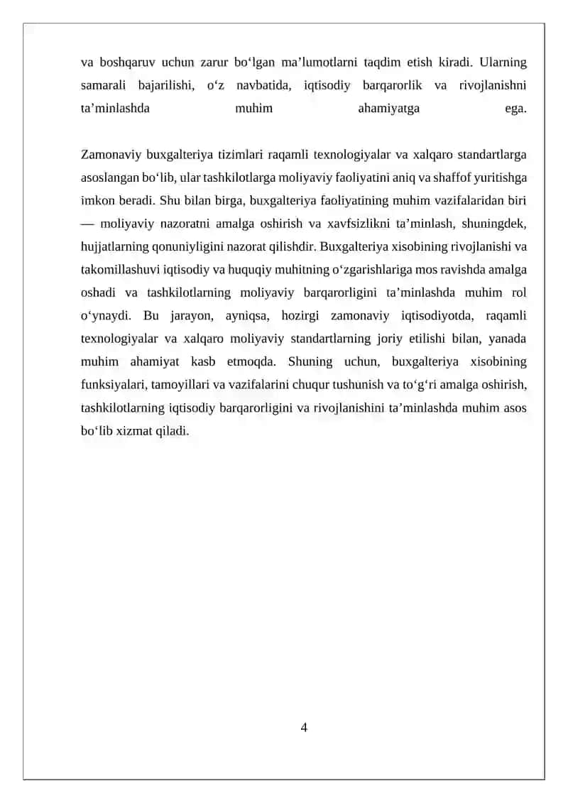Buxgalteriya xisobining funksiyalari, tamoyillari va vazifalari 4