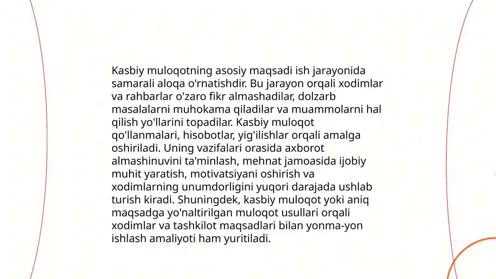 Kasbiy muloqot uslubiyati va qoidalari 4