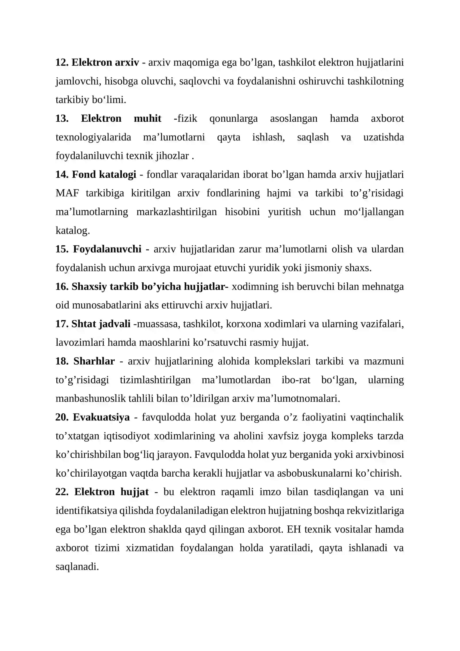Muzeyshunoslik va arxivshunosli uchun 150 ta atamalar 4