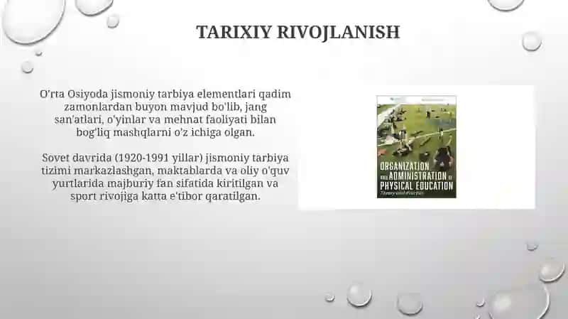 Jismoniy tarbiya dasturlari va sog'liqni saqlashdagi roli 4