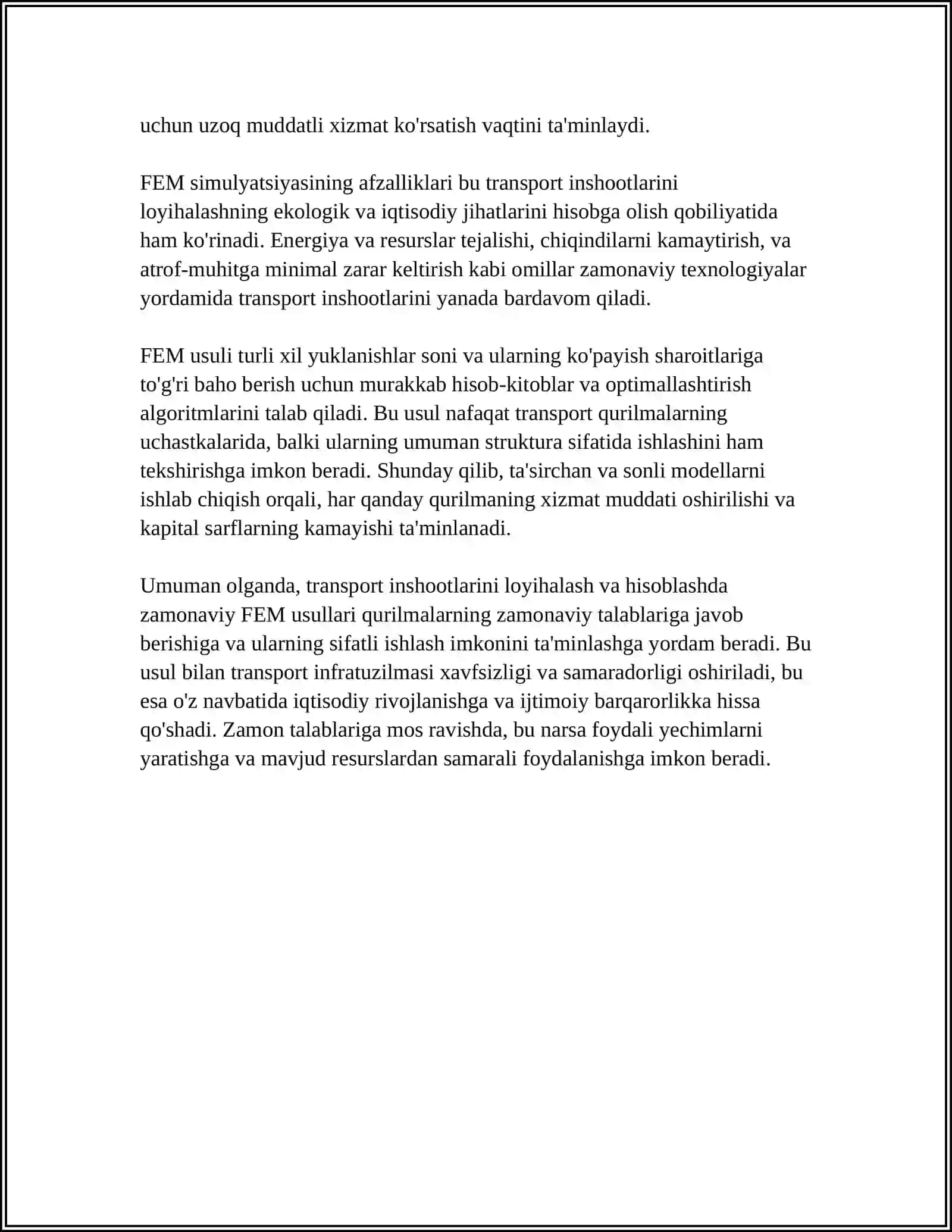 TRANSPORT INSHOOTLARI KONSTRUKSIYALARINI LOYIHALASH VA HISOBLASHNING ZAMONAVIY USULLARI 4