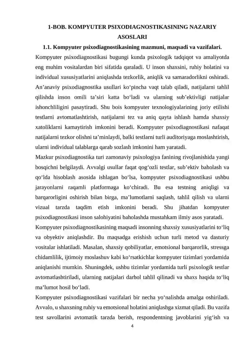 KOMPYUTER PSIXODIAGNOSTIKASINING YUTUQ VA KAMCHILIKLARI 4