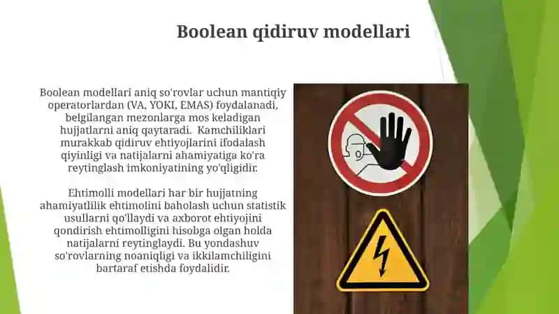 Axborot-qidiruv va axborot- malumot tizimlari 4