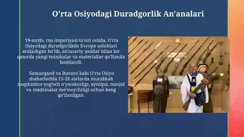 Duradgorlik kasbi tarixi 4
