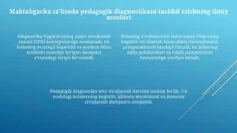Maktabgacha talimda pedagogik diagnostikani tashkil etishning ilmiy asoslari 4