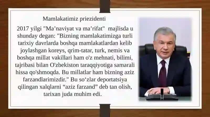 Urushyillarida O'zbekistonga deportatsiya qilingan xalqlar 4
