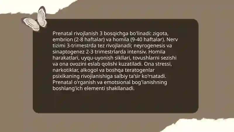 Ontogenez psixologiya.Inson taraqqiyoti 4