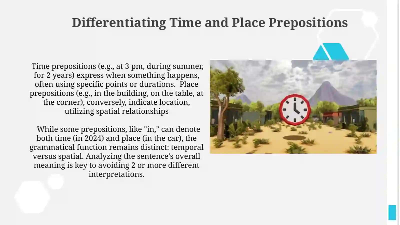 Preposition of time and place 4