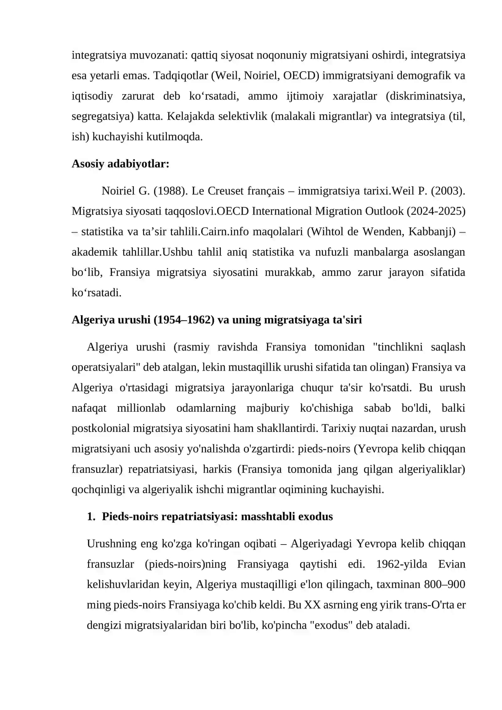 Fransiyada migratsiya siyosati va uning oqibatlari 4