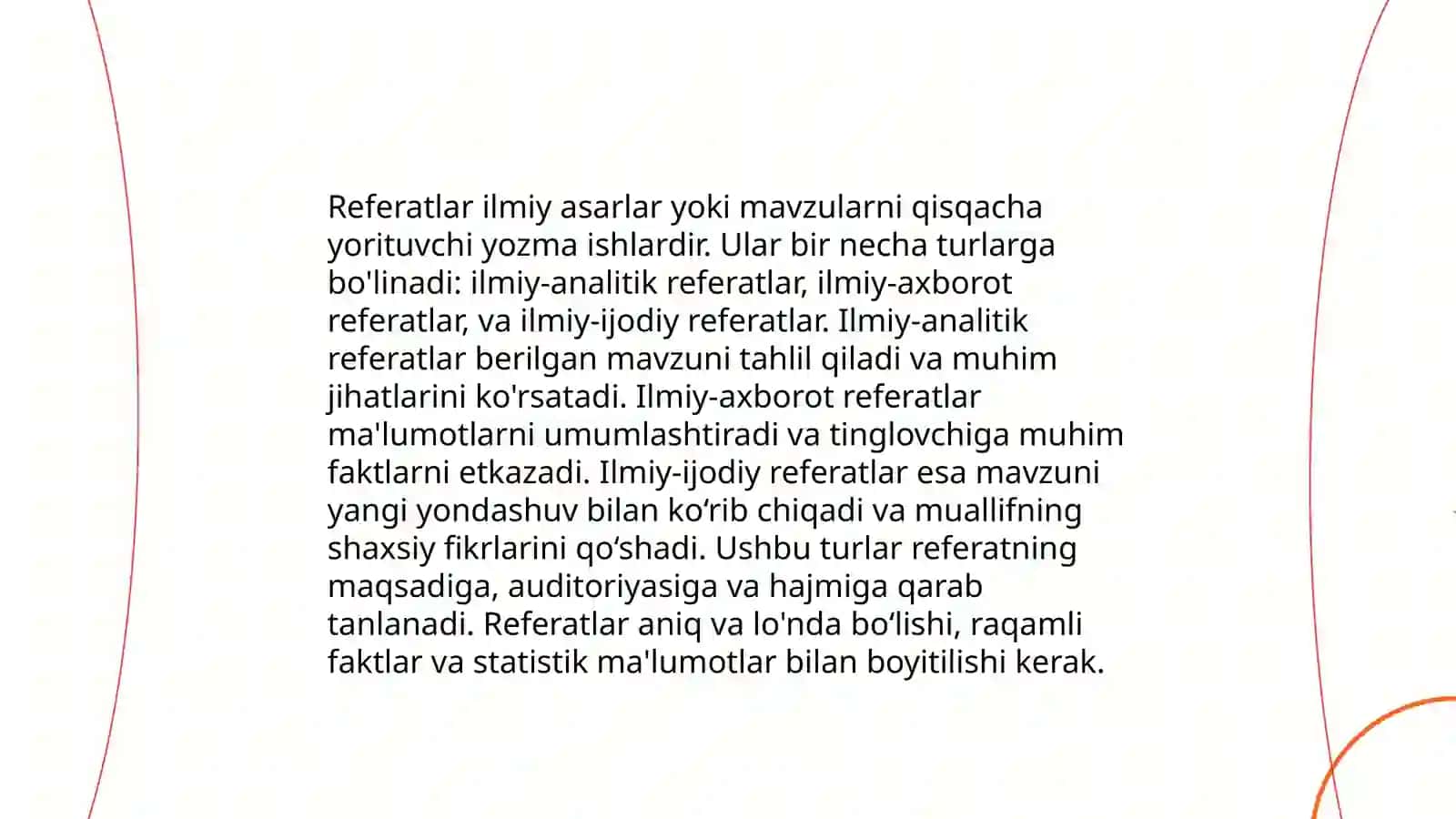 Referat ikkilamchi matn janri sifatida 4