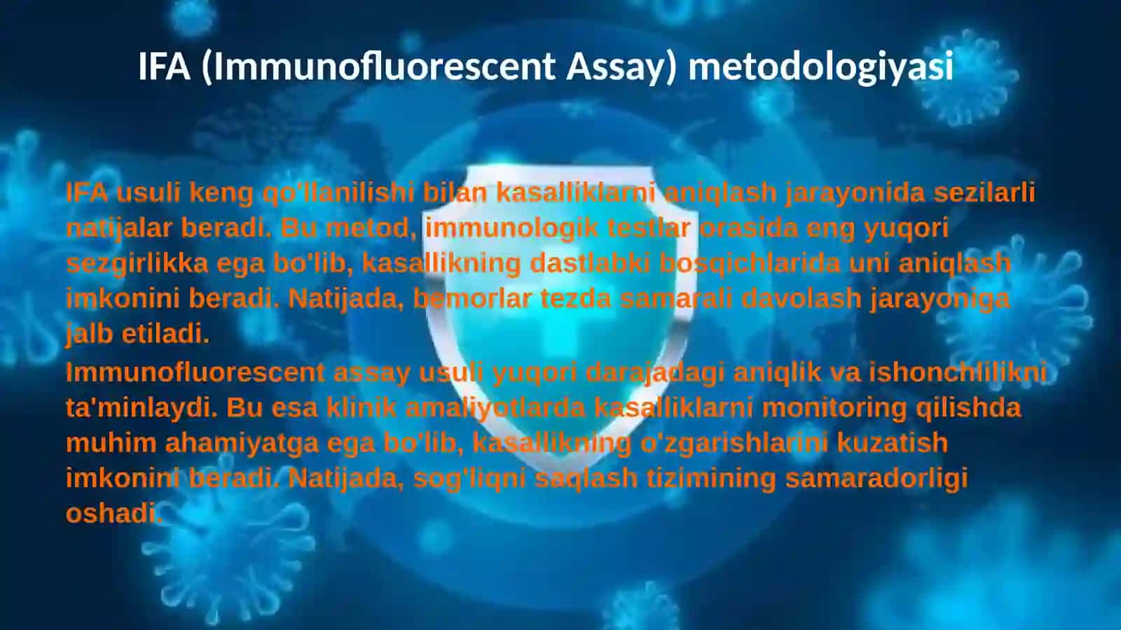 IFA, Immunoblot, PZR Radioimmun reaksiyalarning yuqumli kasalliklar tashhisida qo'llanilishi 4