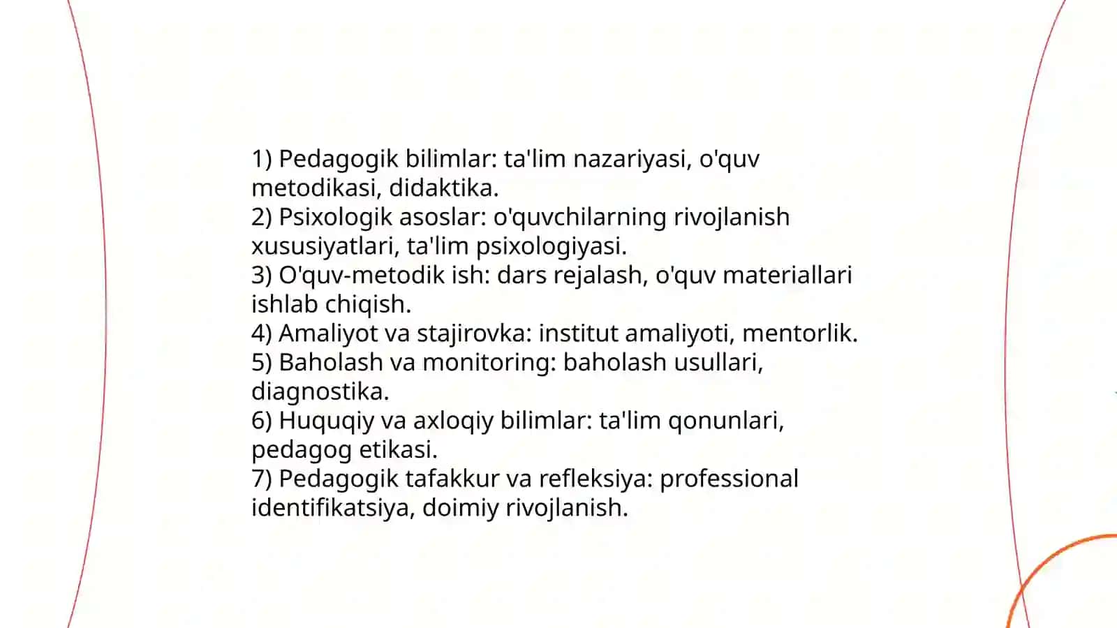 O'qituvchining kasbiy shakllanish bosqichlari 4