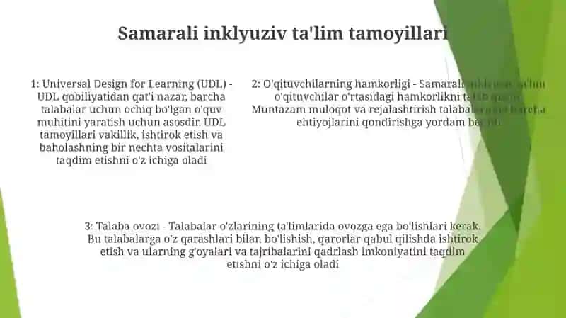 Imkoniyati Cheklangan Bolalarni Samarali Inklyuziv Ta'Lim Olishning Asosiy Shartlari 4
