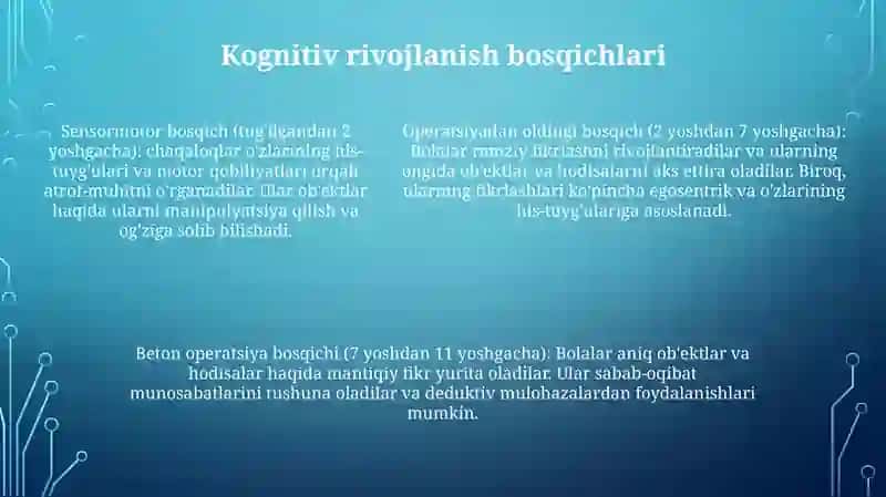 Psixik Rivojlanishning Asosiy Qonuniyatlari 4