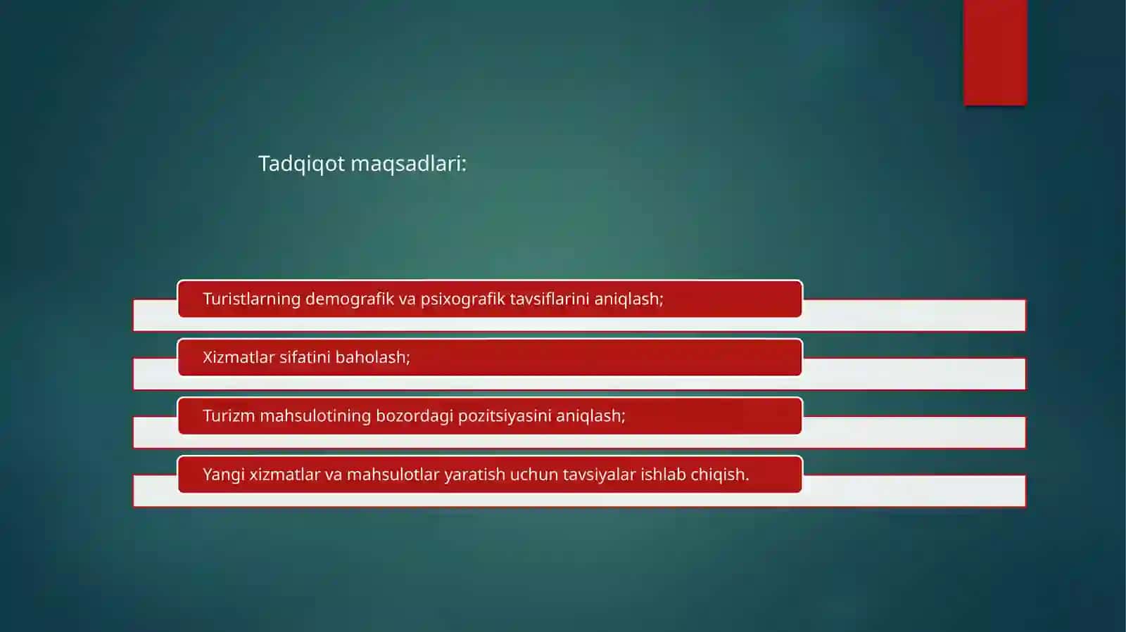 Turizmda marketing tadqiqotlari xorijiy mamlakatlar misolida 4