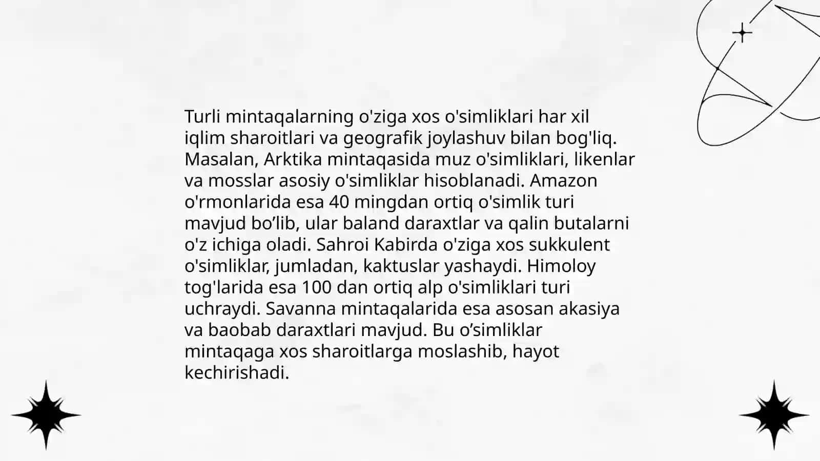 Turli mintaqalardagi endemik o'simliklar va ularni muhofaza qilish 4