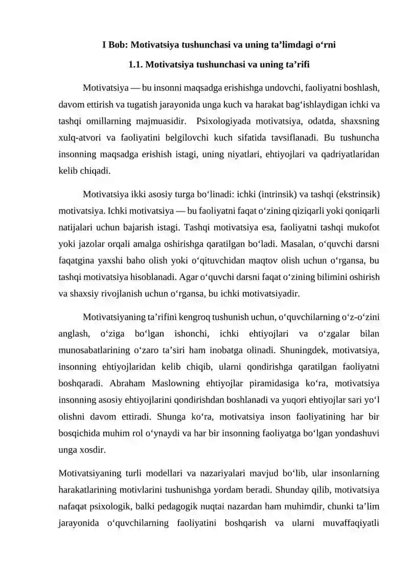 “Mativatsiyaning keng tarqalgan modellari” 4