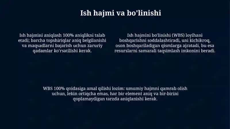 Loyiha Rejalashtirish Asoslari 4