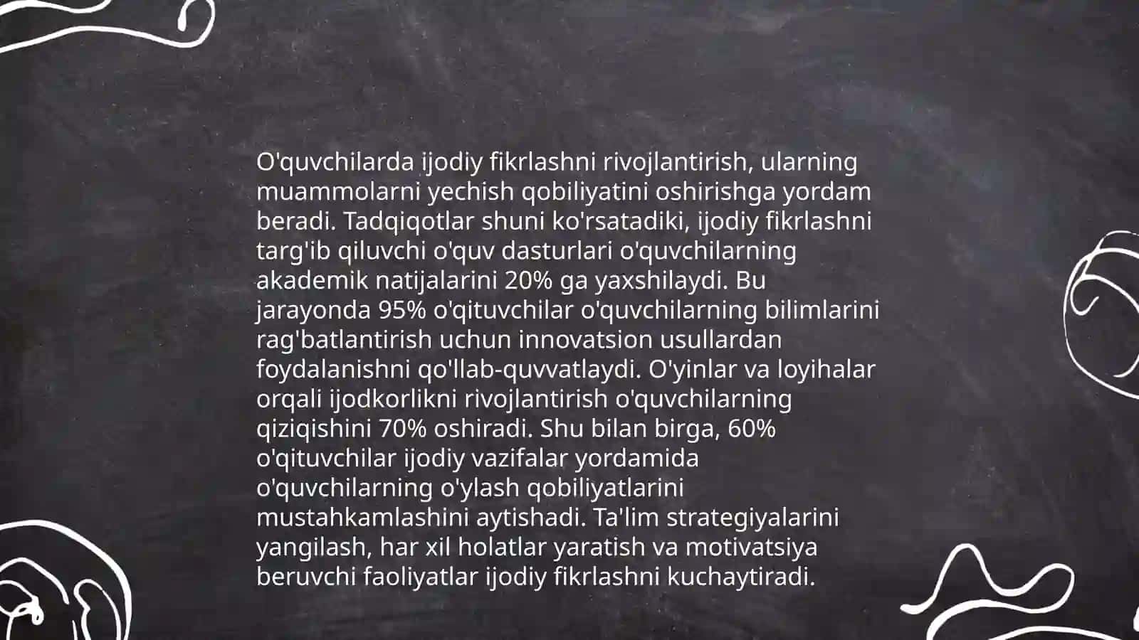 Kreativ pedagogika fanining oʻqitish metodlari 4