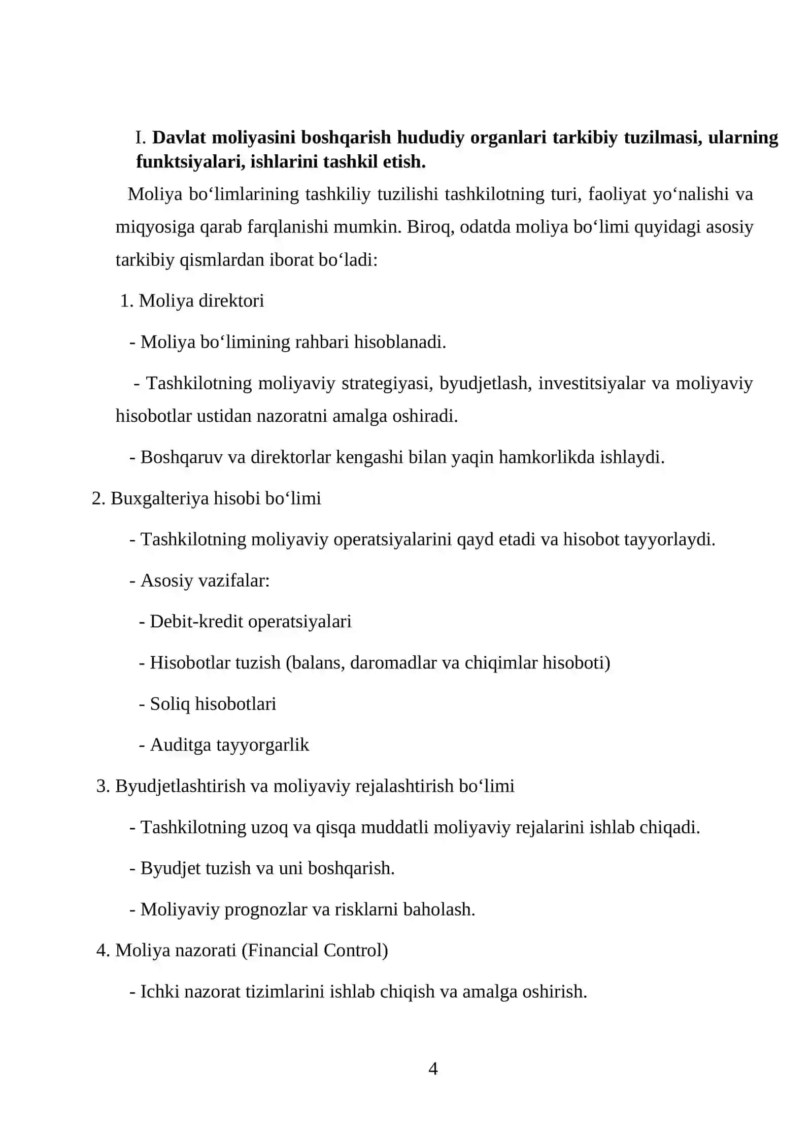 Davlat moliyasini boshqarish 4
