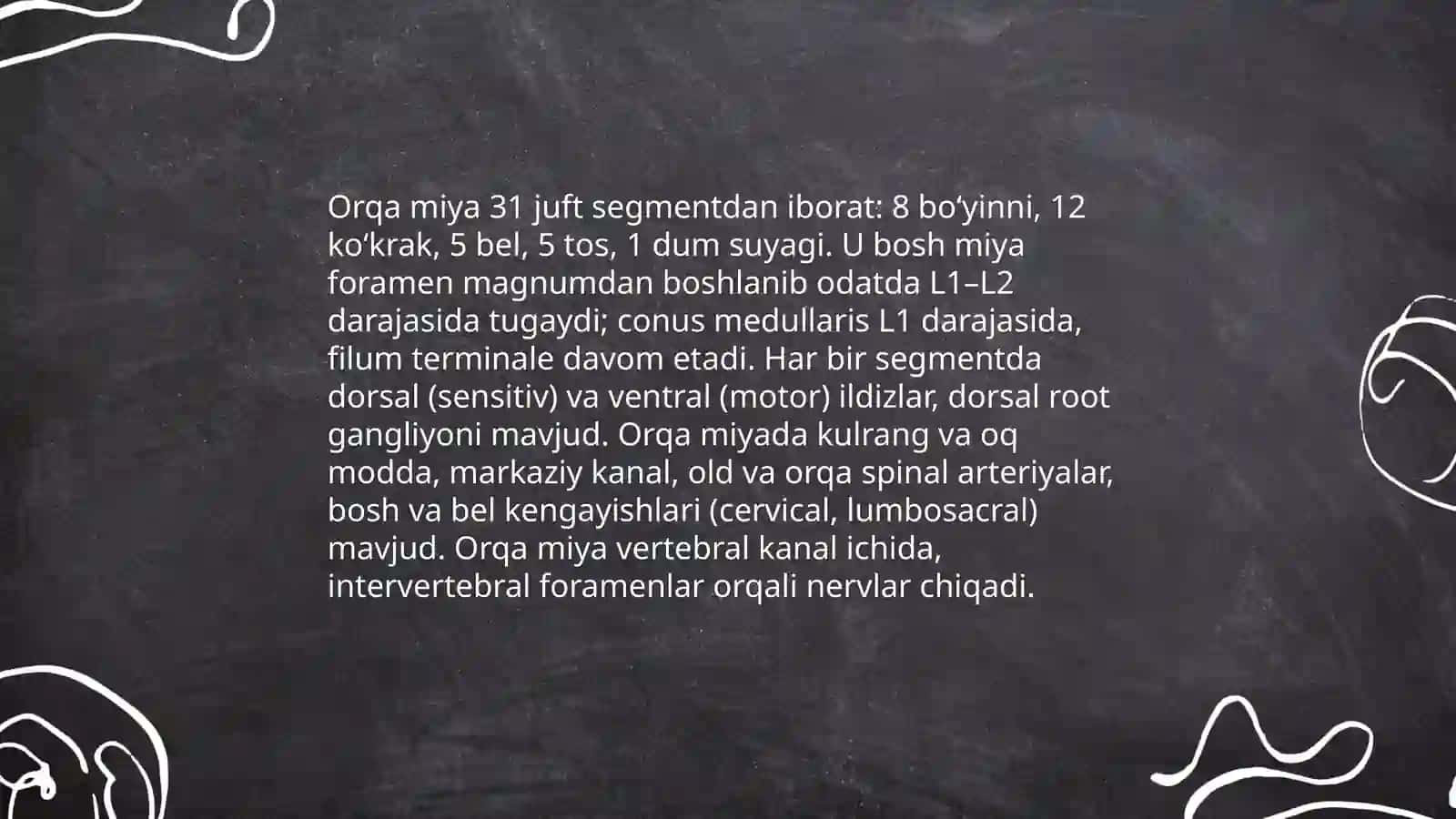 Bosh miya va orqa miya, Abdurazaqova Mohlaroyim 4